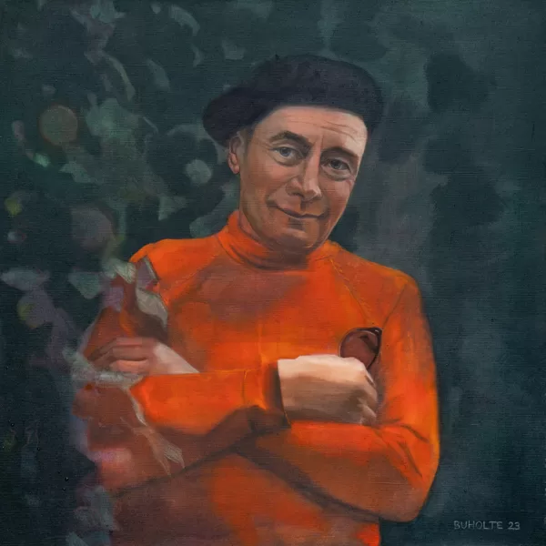poet Ojars Vacietis,  70x70cm, 2023.